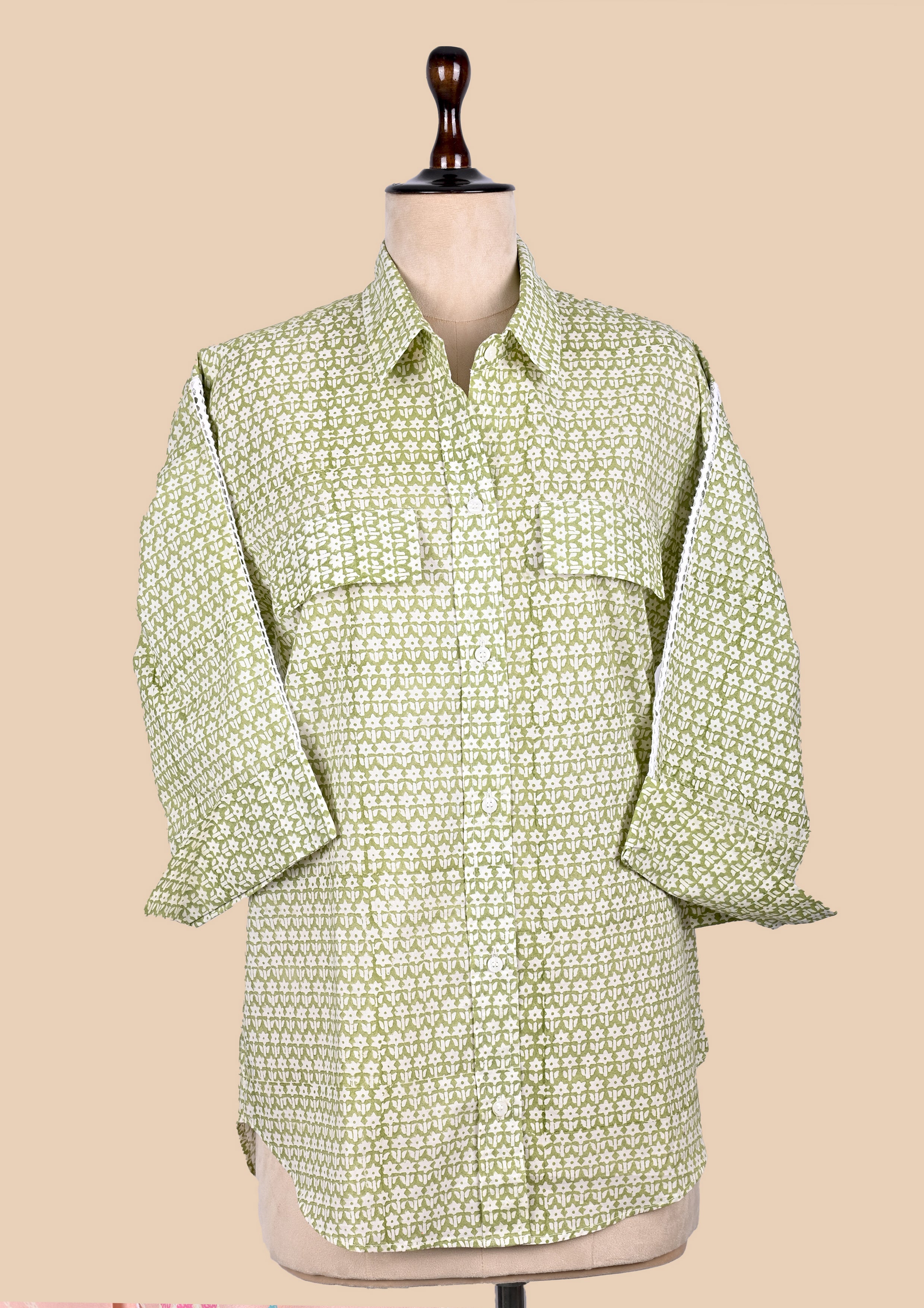 Green Button-Down Shirt