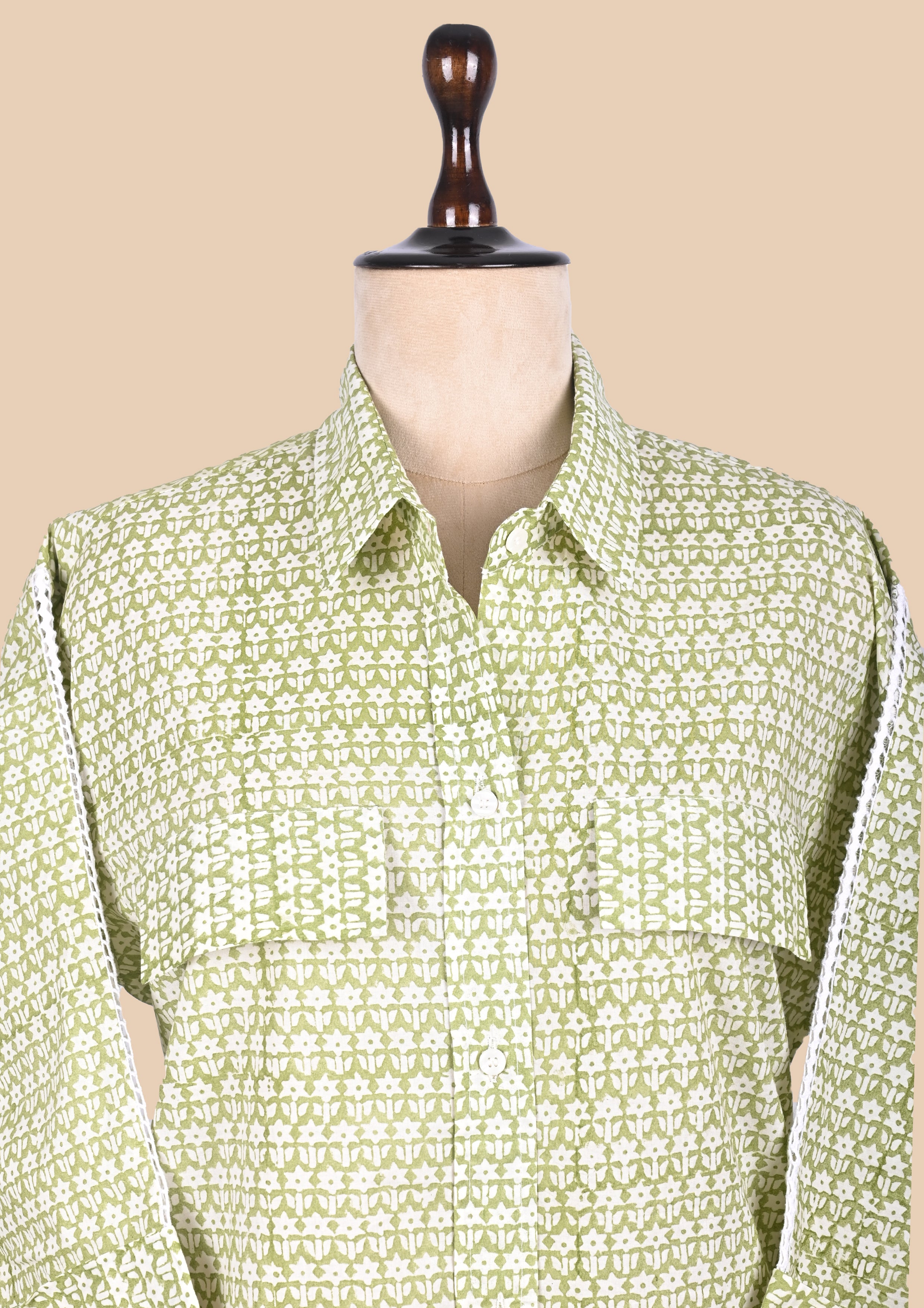 Green Button-Down Shirt