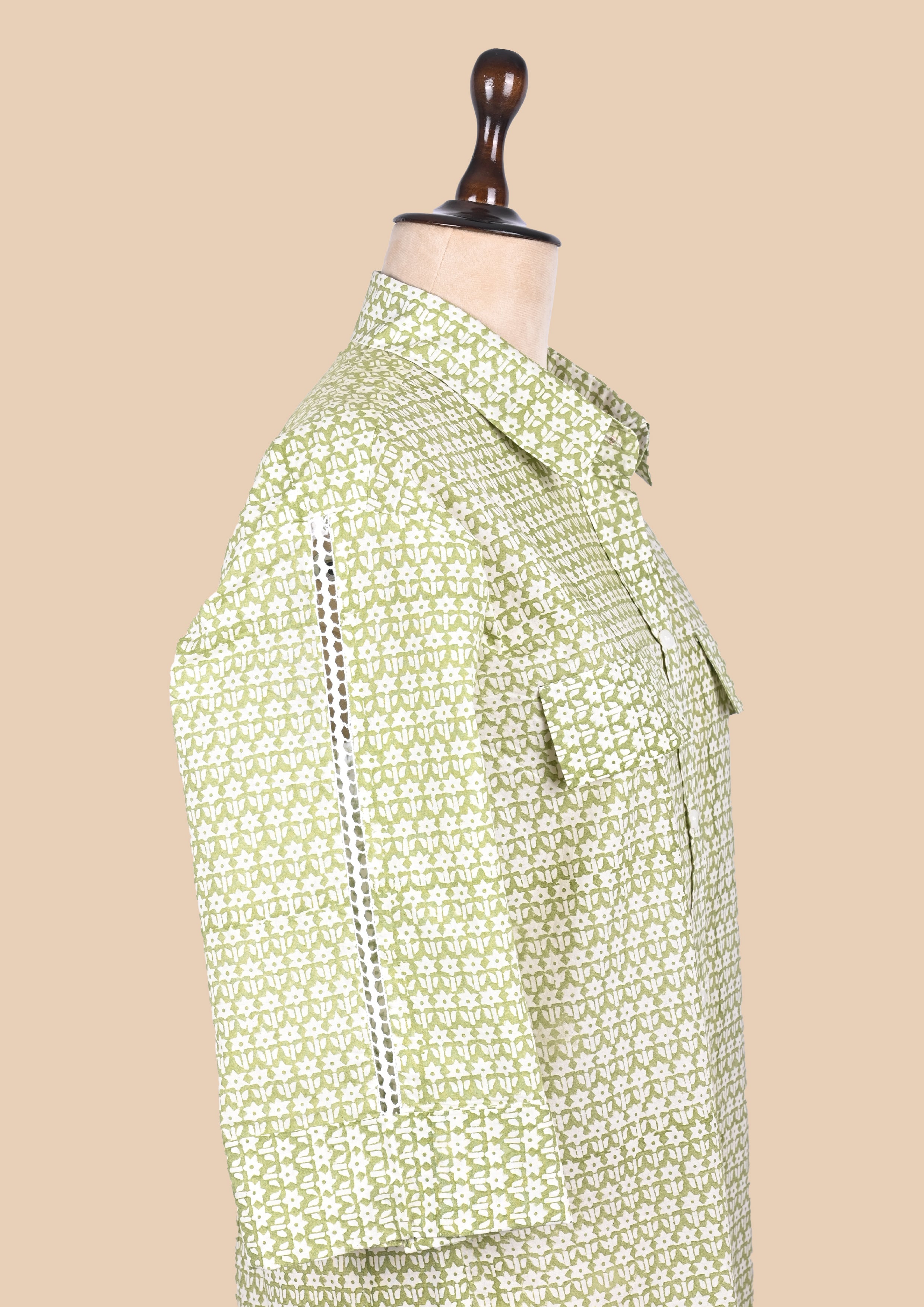 Green Button-Down Shirt