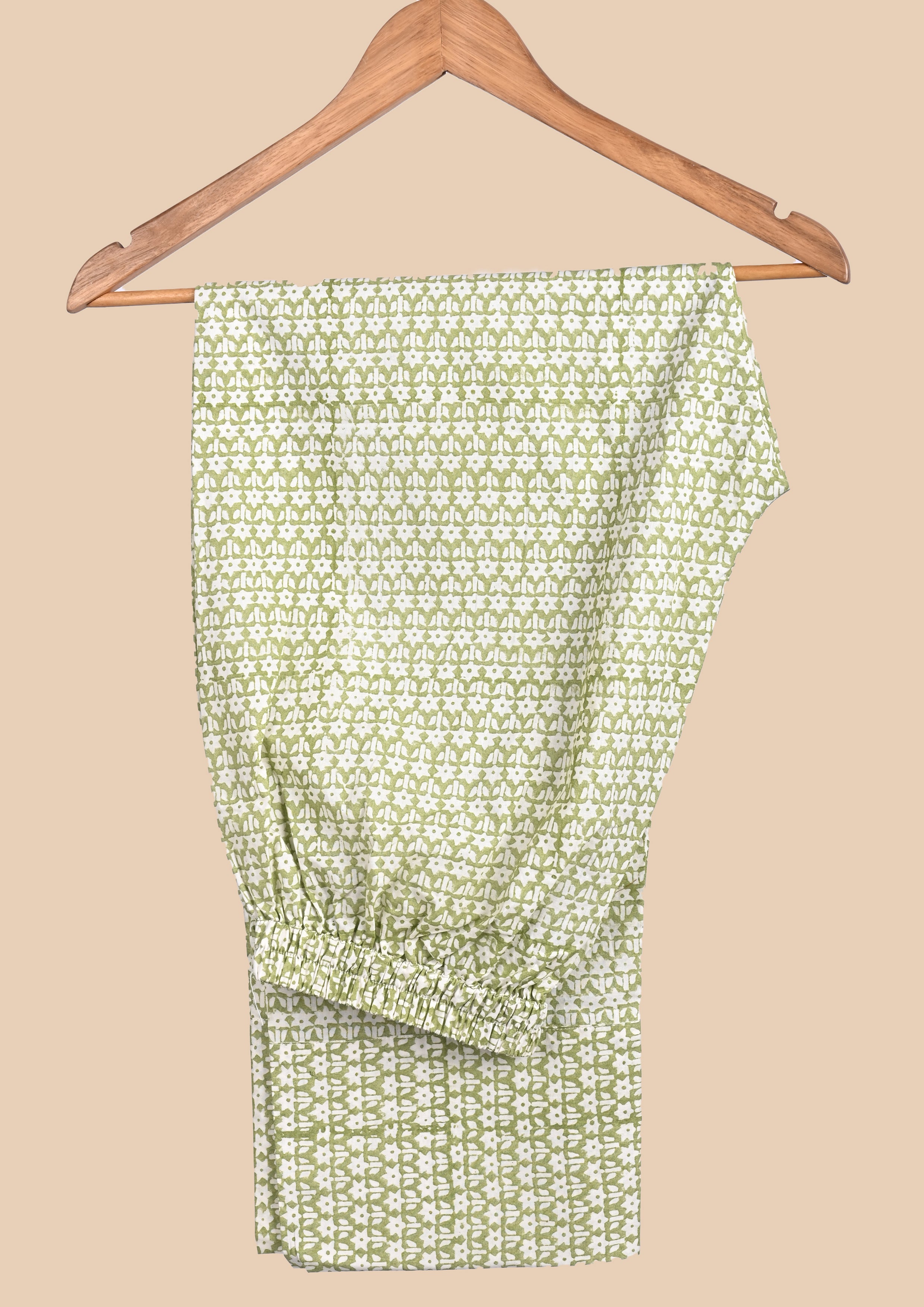 Green Button-Down Shirt Set