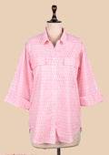 Pink Button-Down Shirt Set
