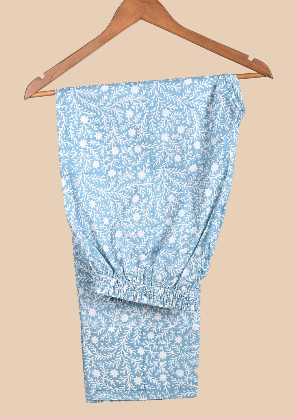 Blue Cotton Shirt Set