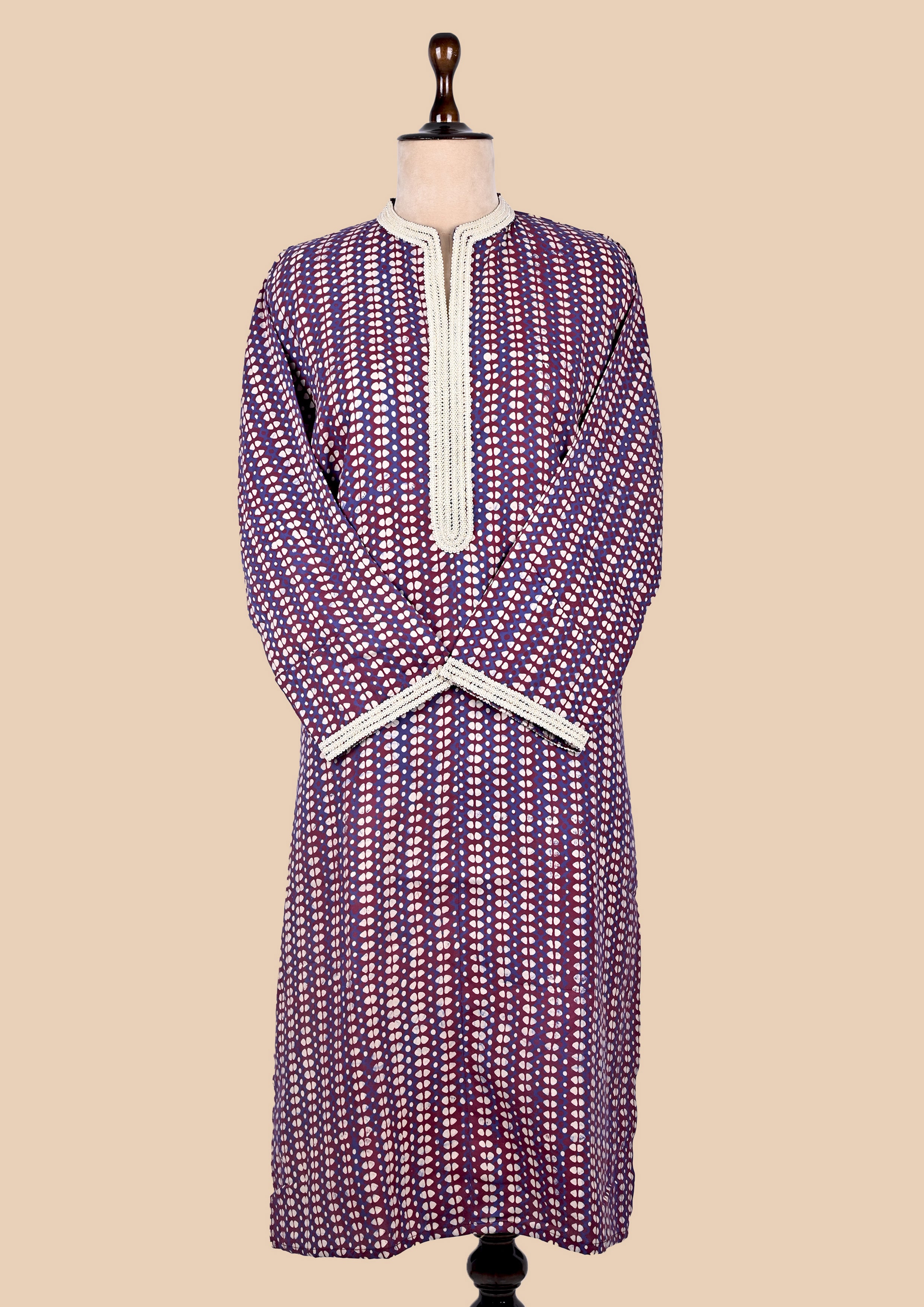 Pink Batik Print Kurta