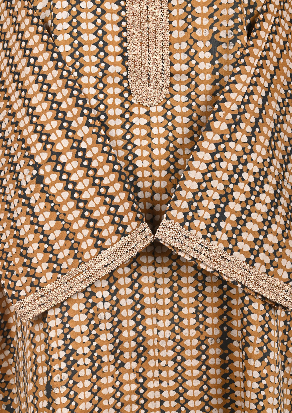 Yellow Batik Print Kurta