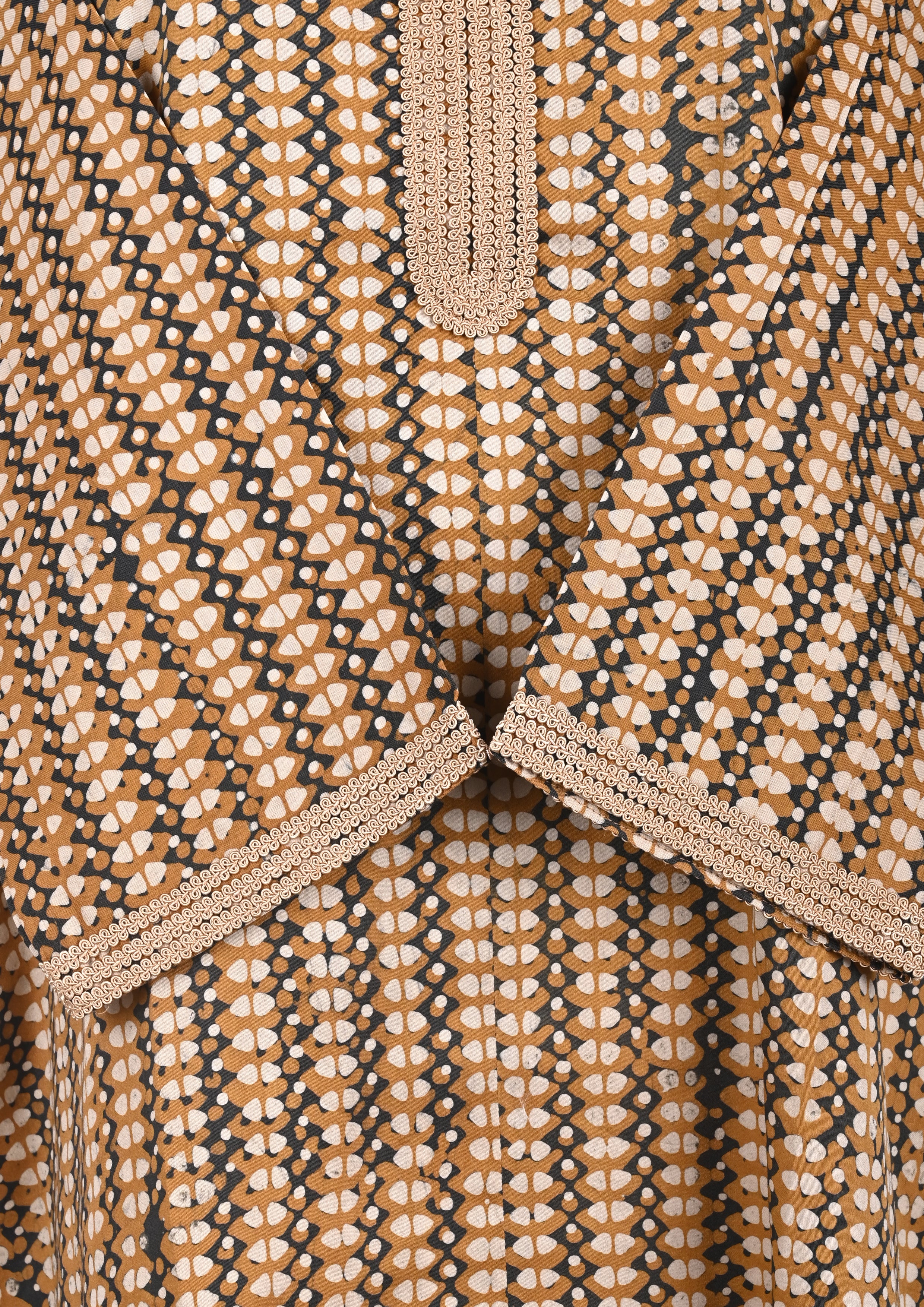 Yellow Batik Print Kurta