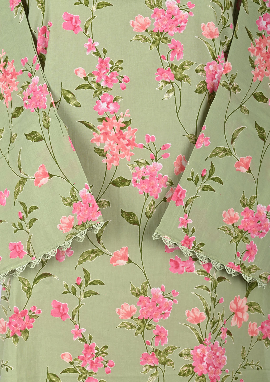 Green Cambric Cotton Kurta Set