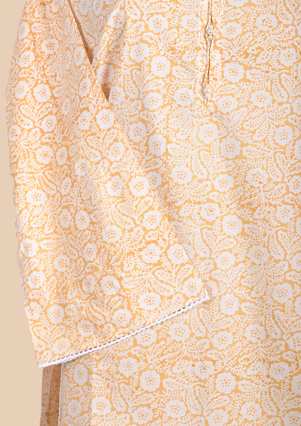 Light Peach Kurta Set