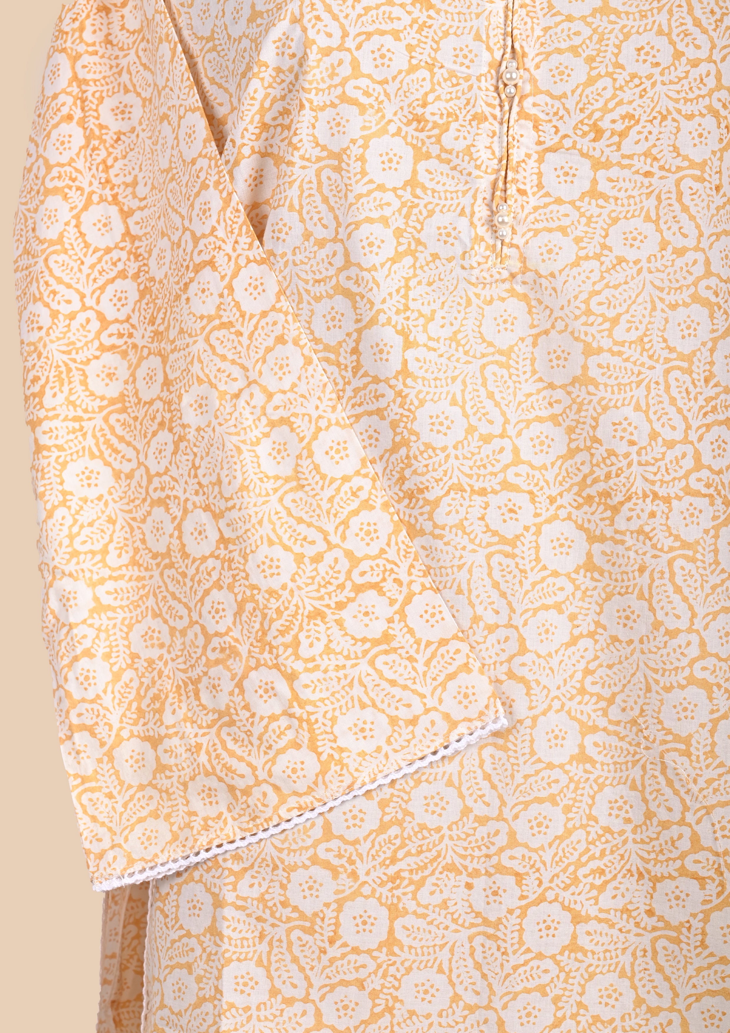 Light Peach Kurta Set