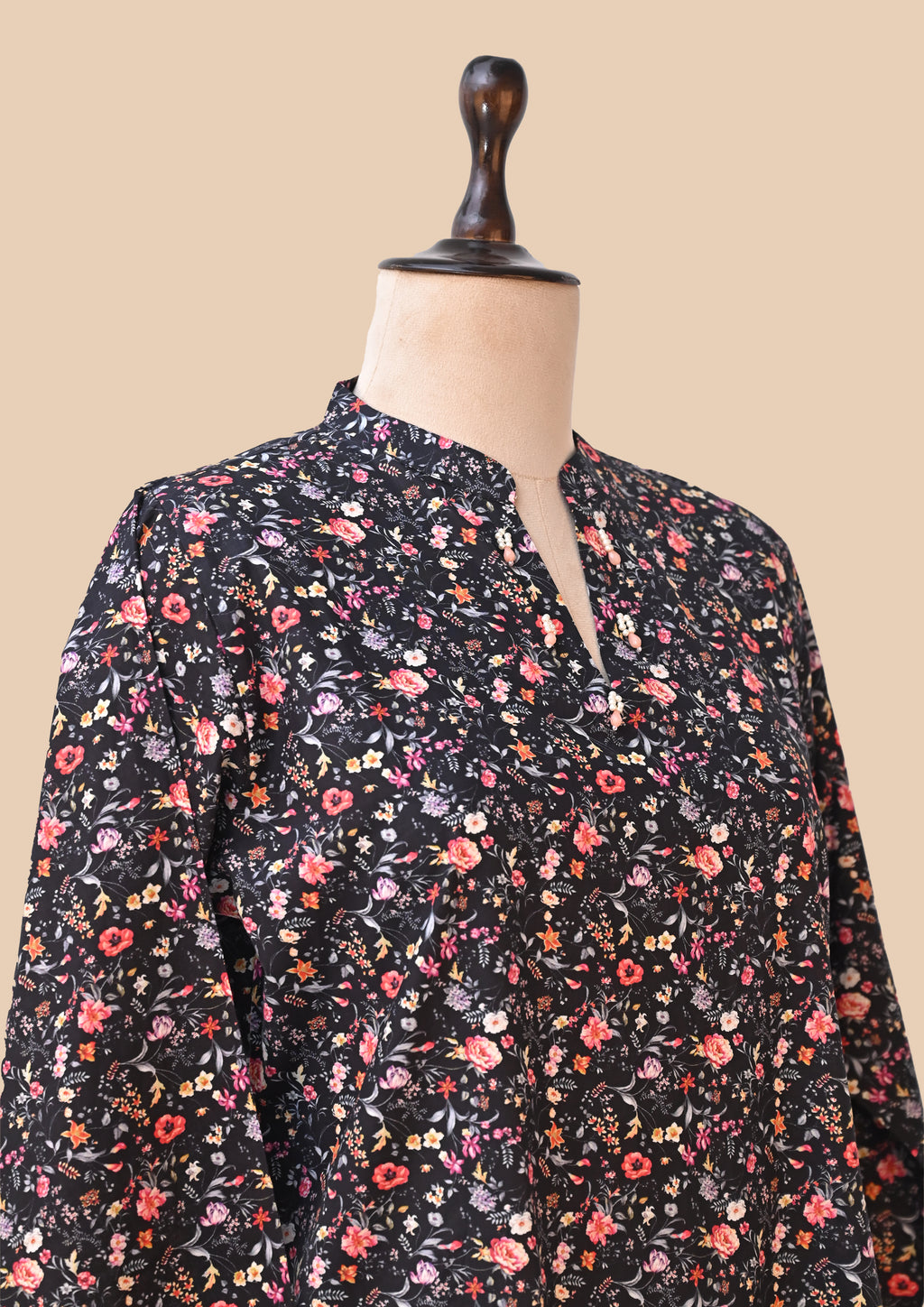 Black Supreme Cotton Kurta Set