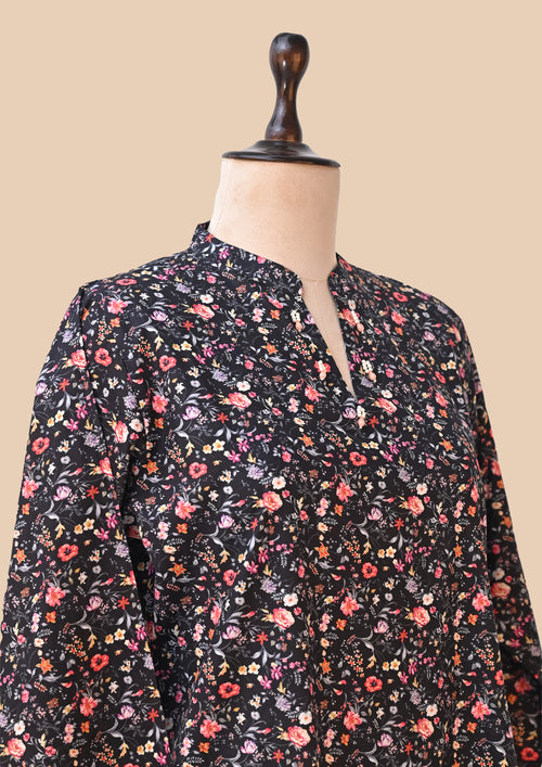 Black Supreme Cotton Kurta Set