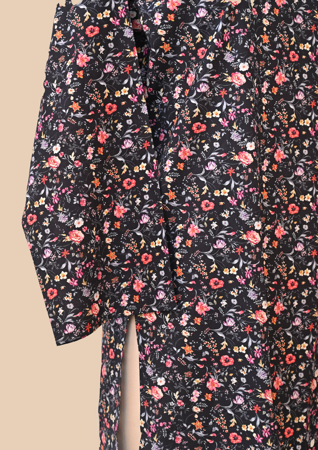 Black Supreme Cotton Kurta Set