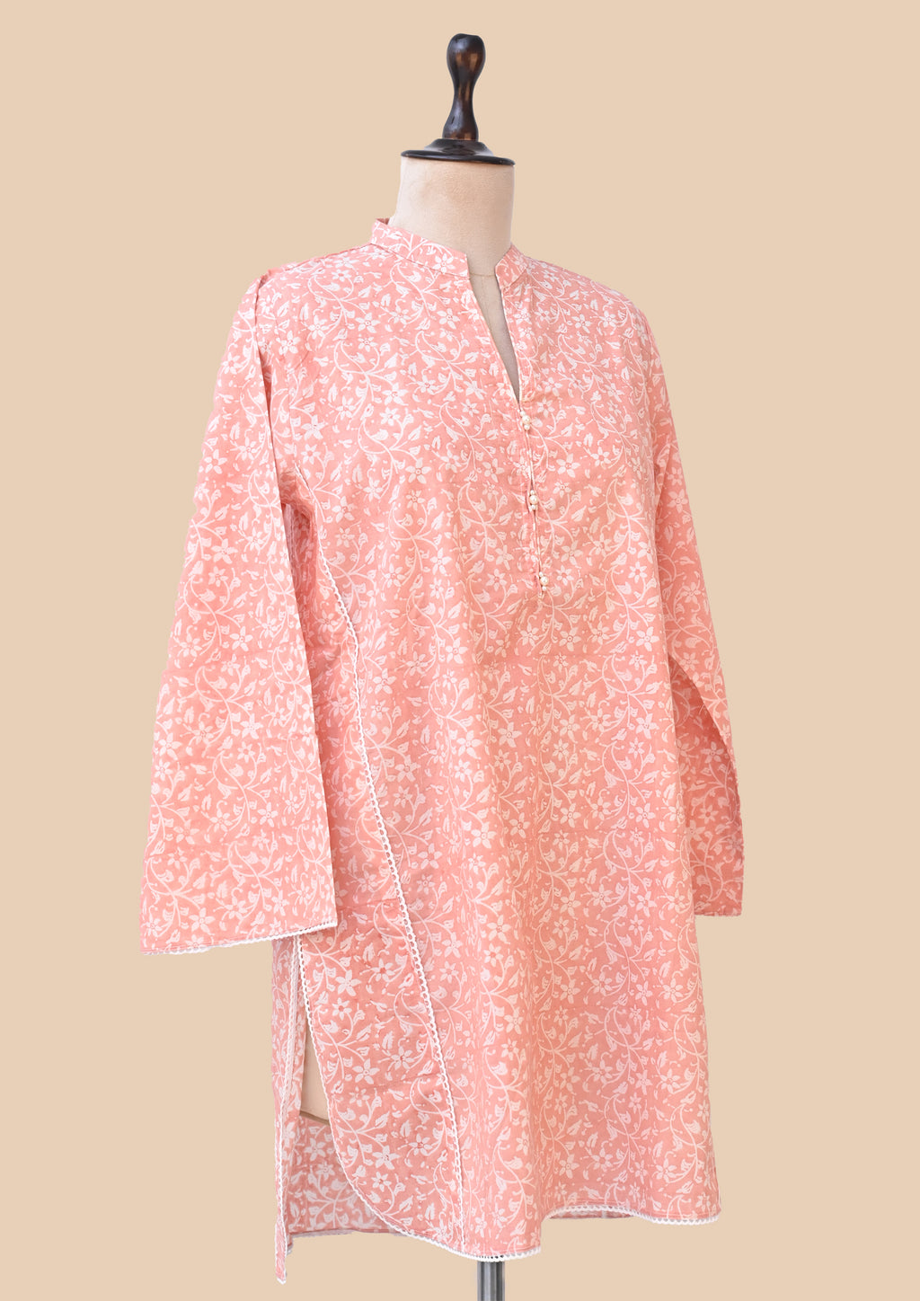 Orange Pink Kurta Set