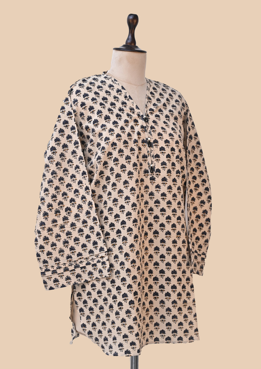 Green Kalamkari Bagru Block Print Kurta Set