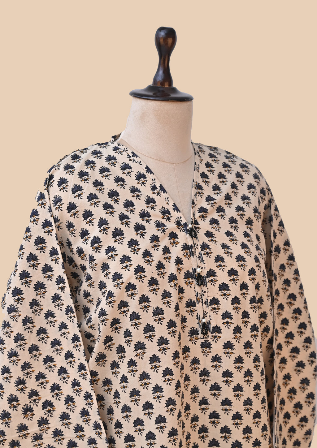 Green Kalamkari Bagru Block Print Kurta Set