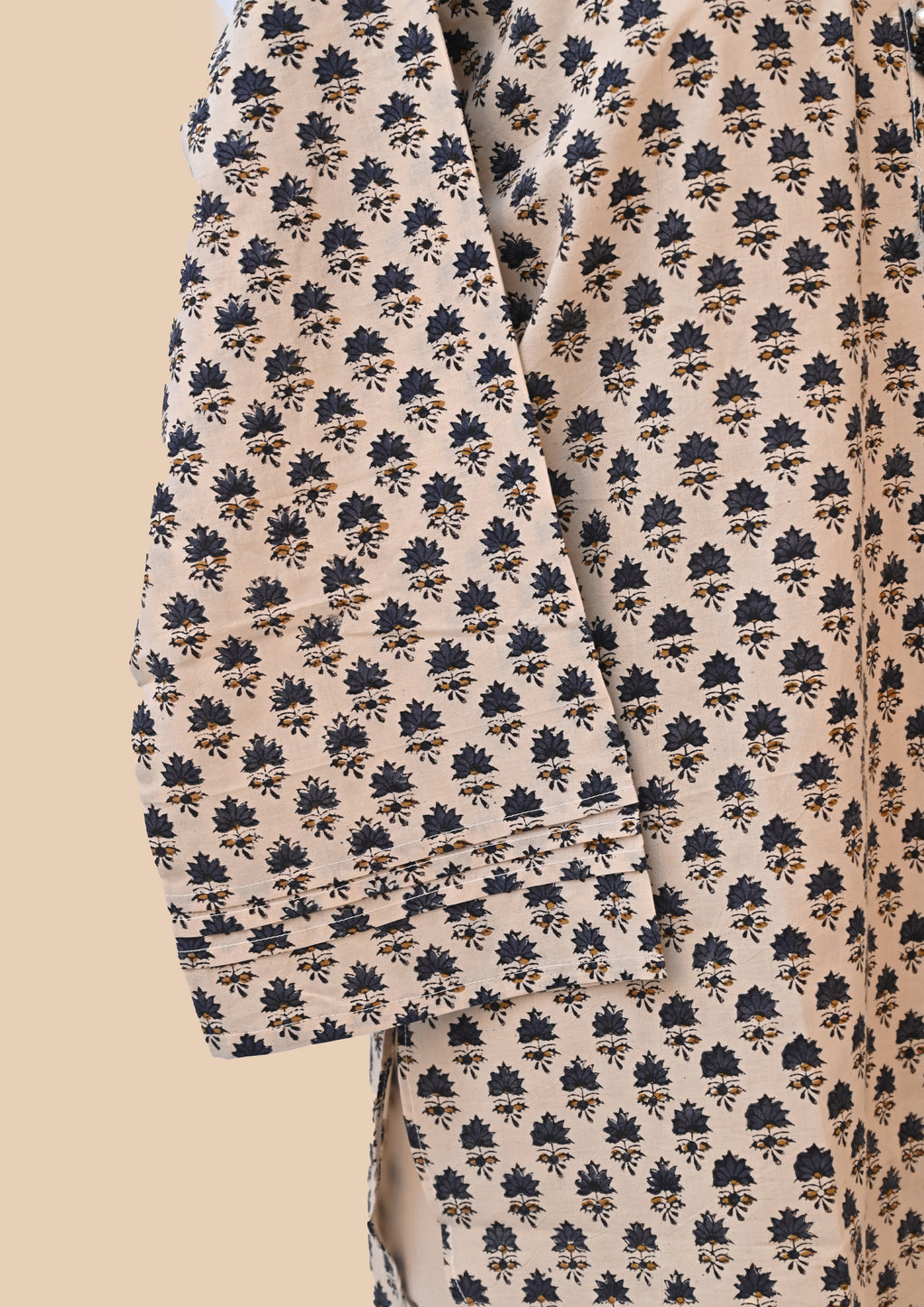 Green Kalamkari Bagru Block Print Kurta Set