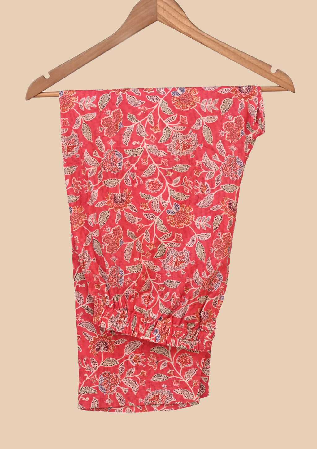 Red Supreme Cotton Kurti Set