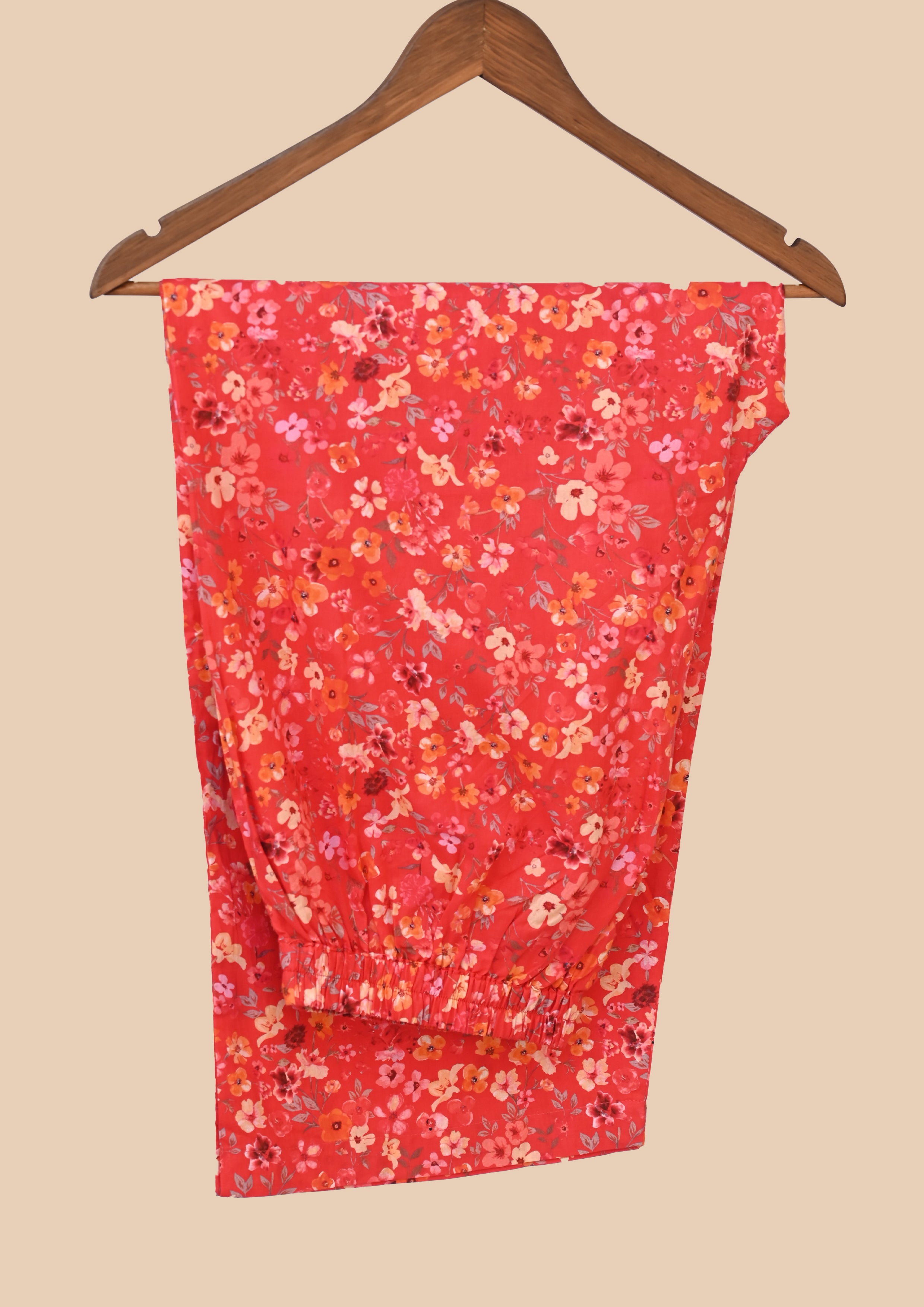 Red Supreme Cotton Kurti Set