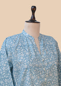 Blue Peach Kurta Set