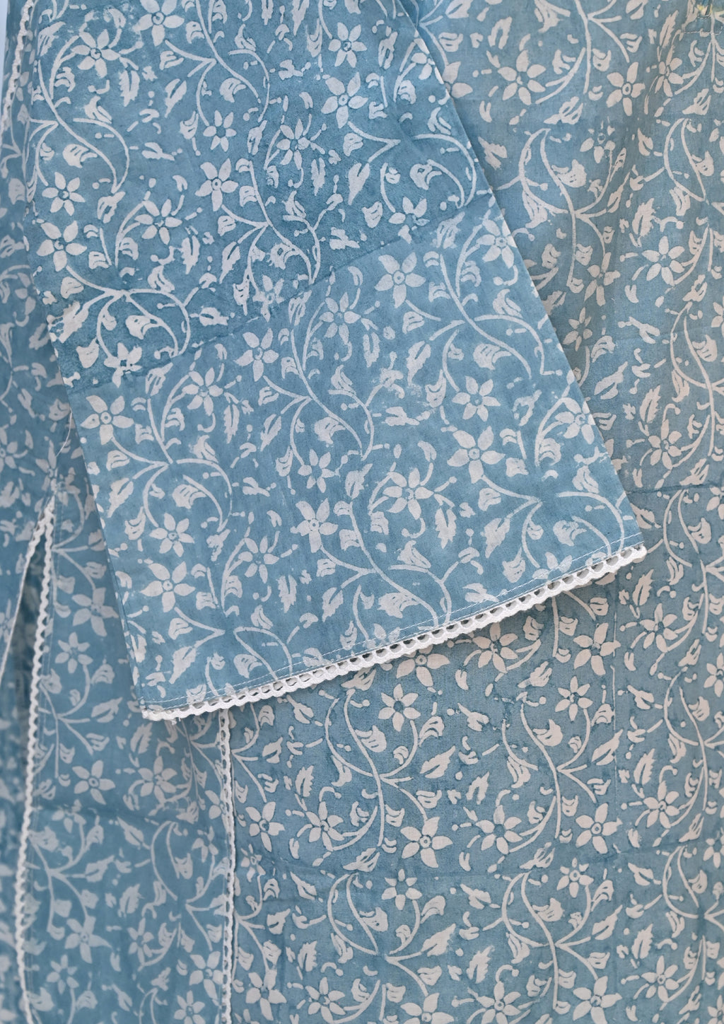 Blue Peach Kurta Set