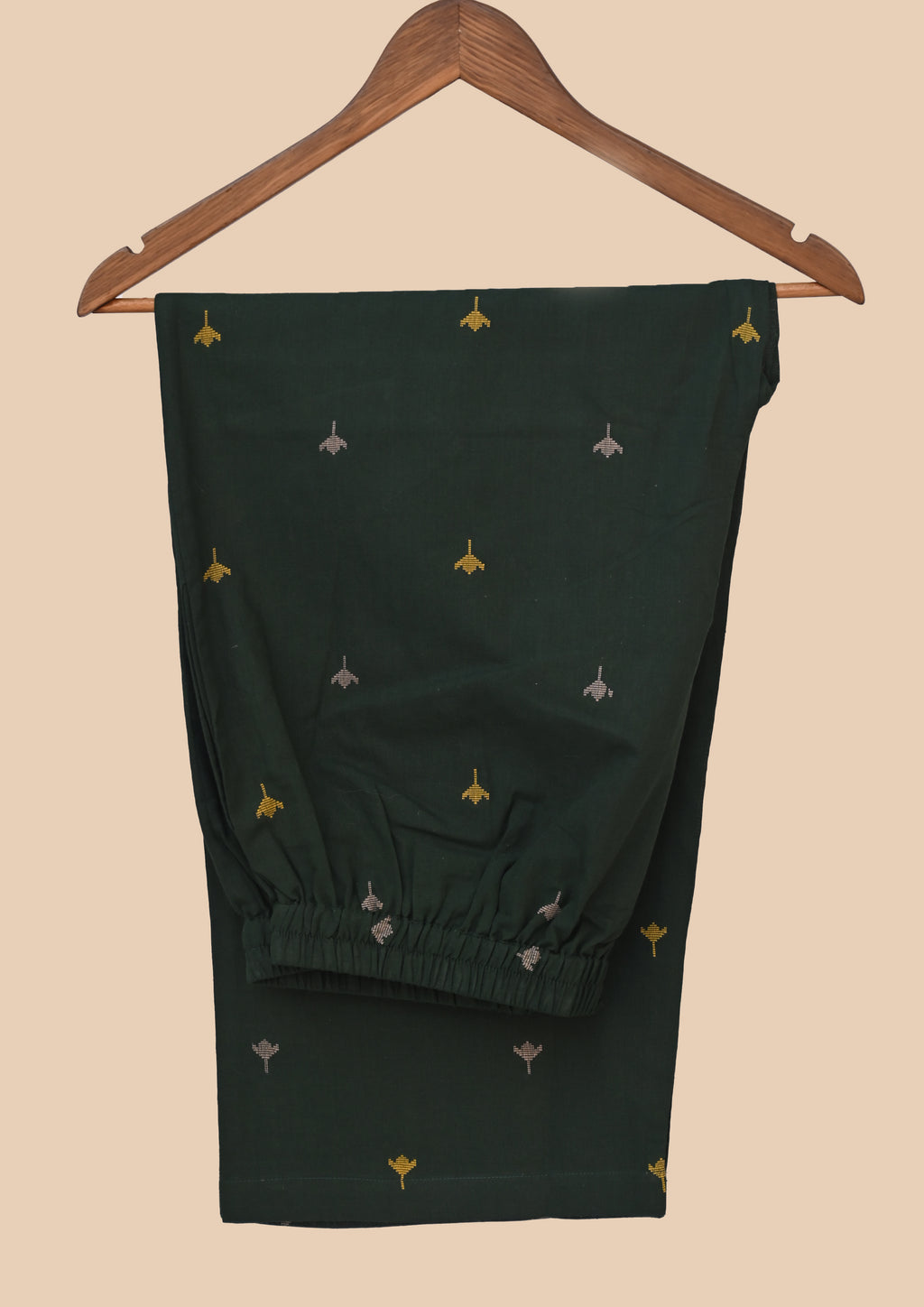Green Handloom Kurti Set