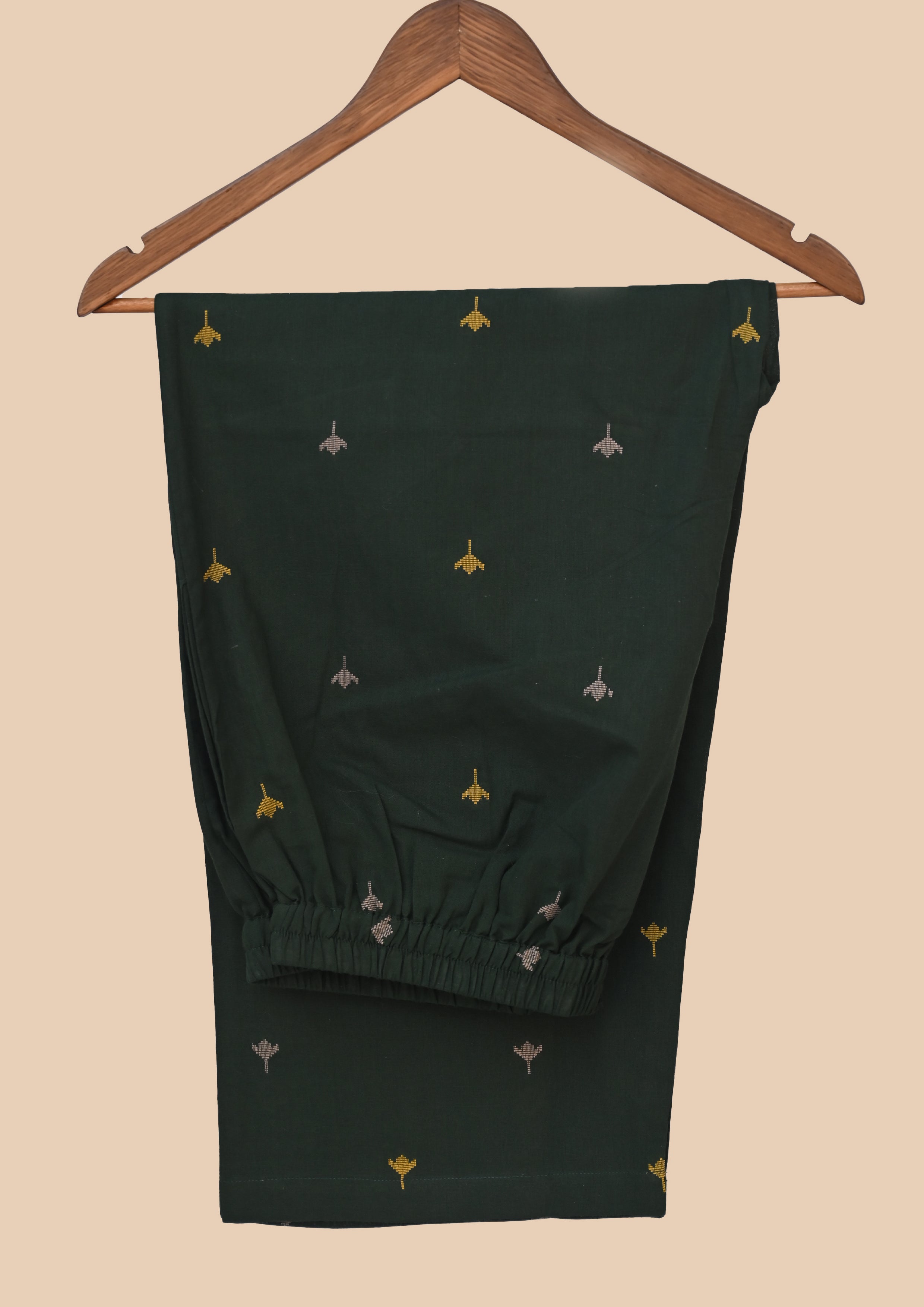 Green Handloom Kurti Set