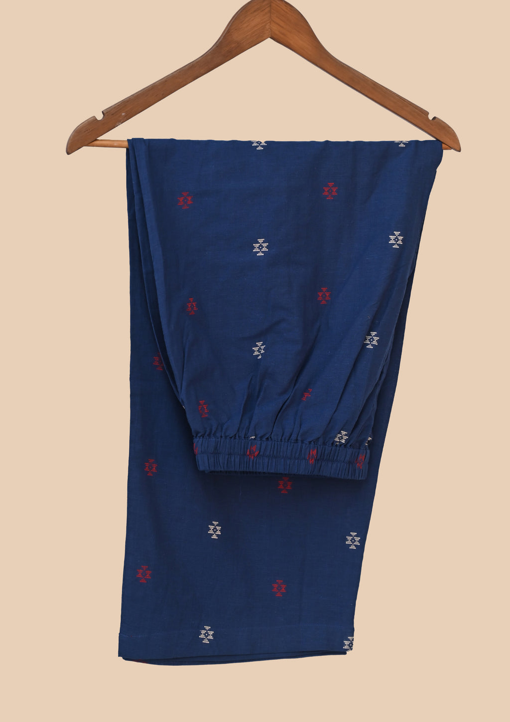 Blue Handloom Kurti Set