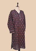Black Mul Cotton Kurti Set