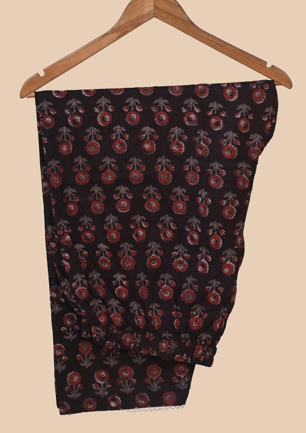Black Mul Cotton Kurti Set
