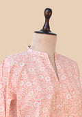 Orange Pink Kurta Set