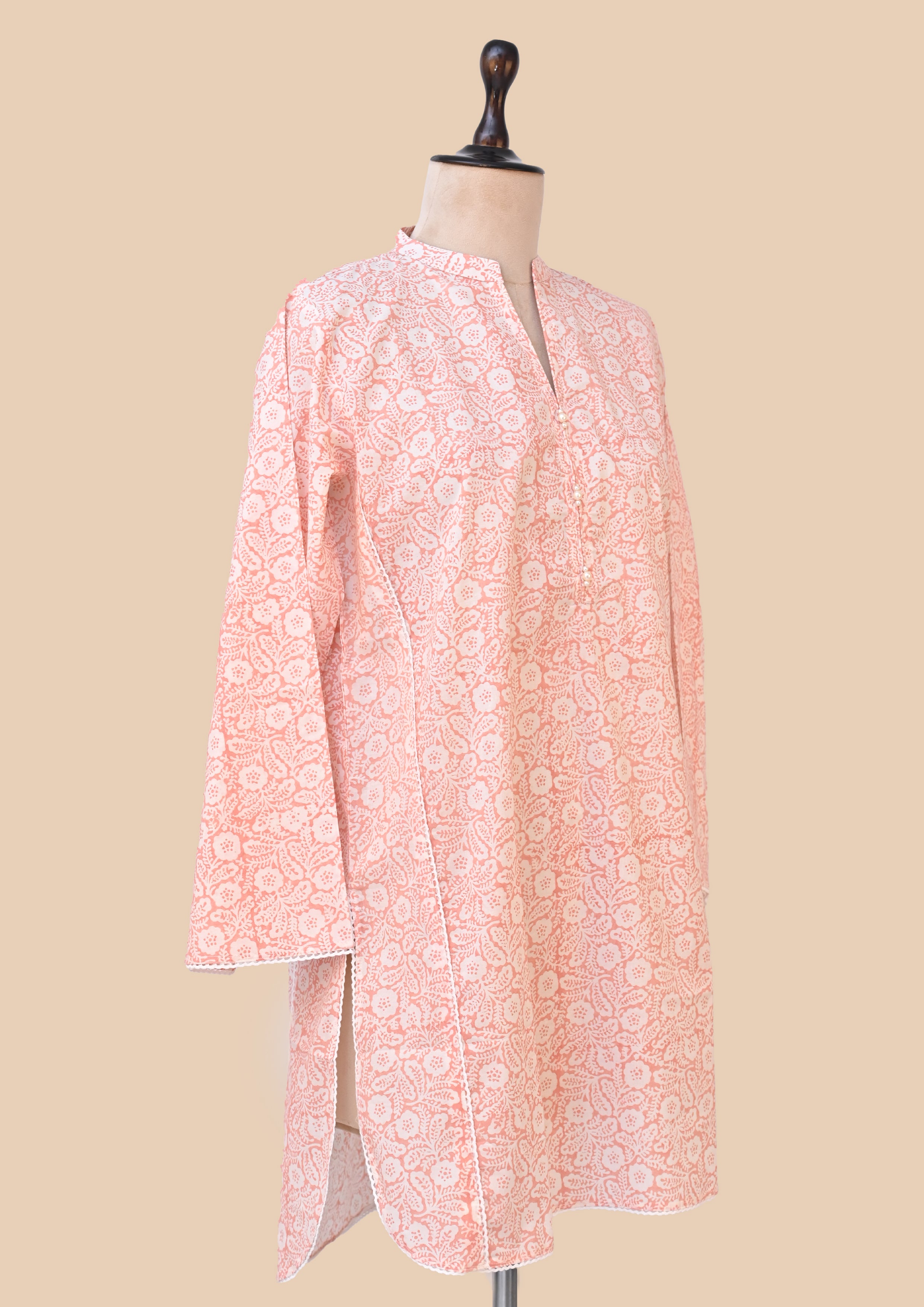 Orange Pink Kurta Set