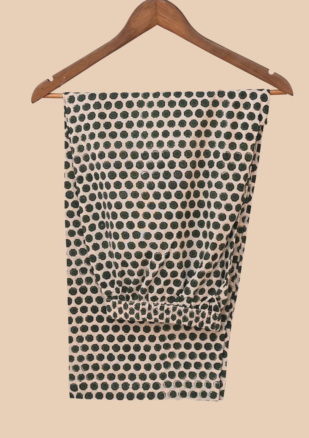 Green Kalamkari Bagru Kurti Set