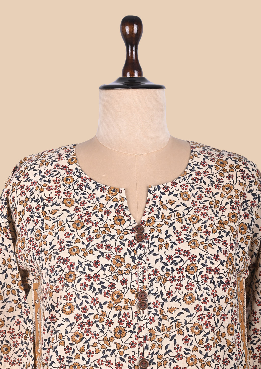 Yellow Kalamkari Bagru Block Print Kurta Set