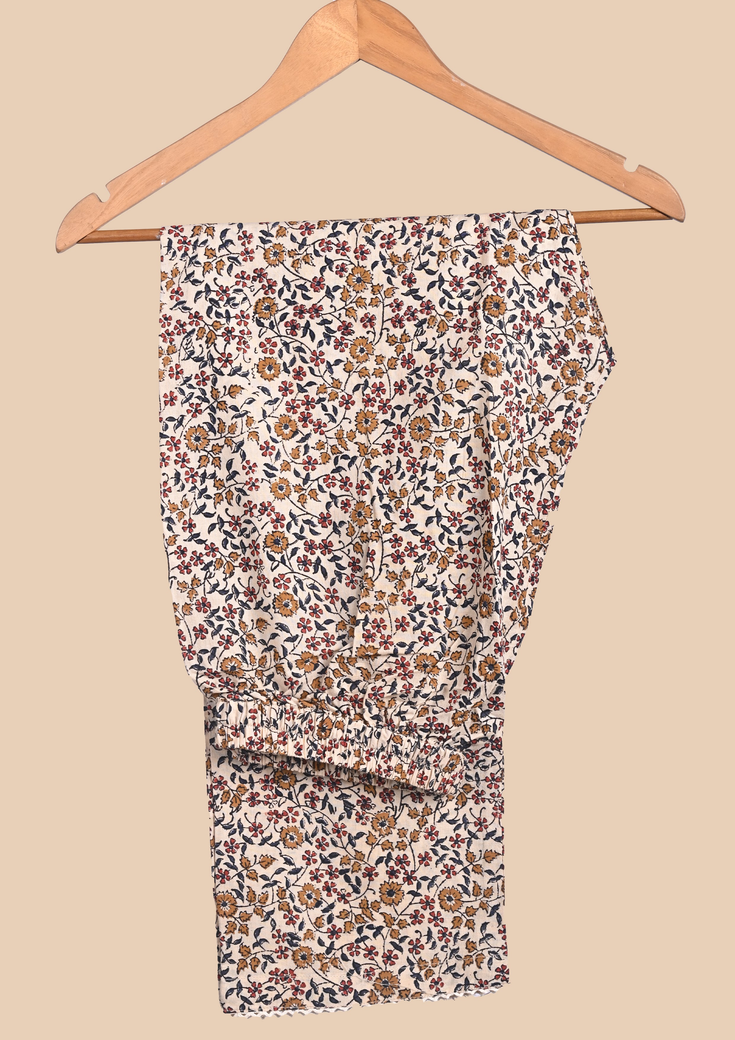Yellow Kalamkari Bagru Kurti Set